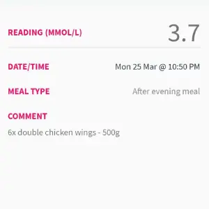 Spiced chicken wings — best food for low gestational diabetes blood sugar reading