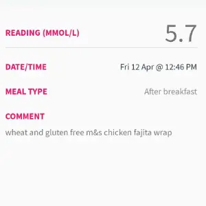 M&S gluten free chicken wrap — gestational diabetes friendly lunch